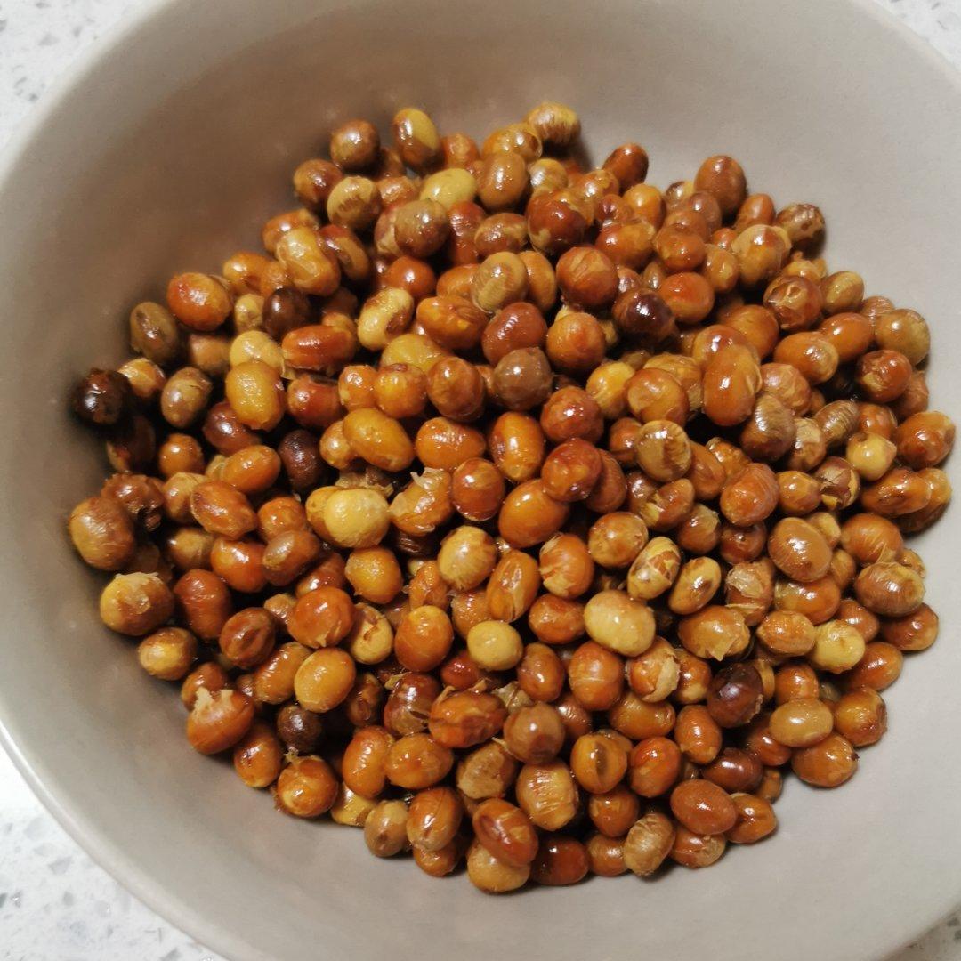 shining180做的电烤箱烤黄豆