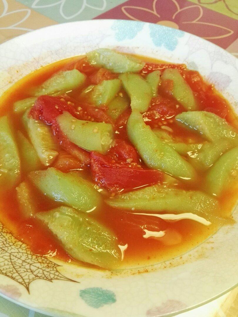 云啊8做的丝瓜炒番茄