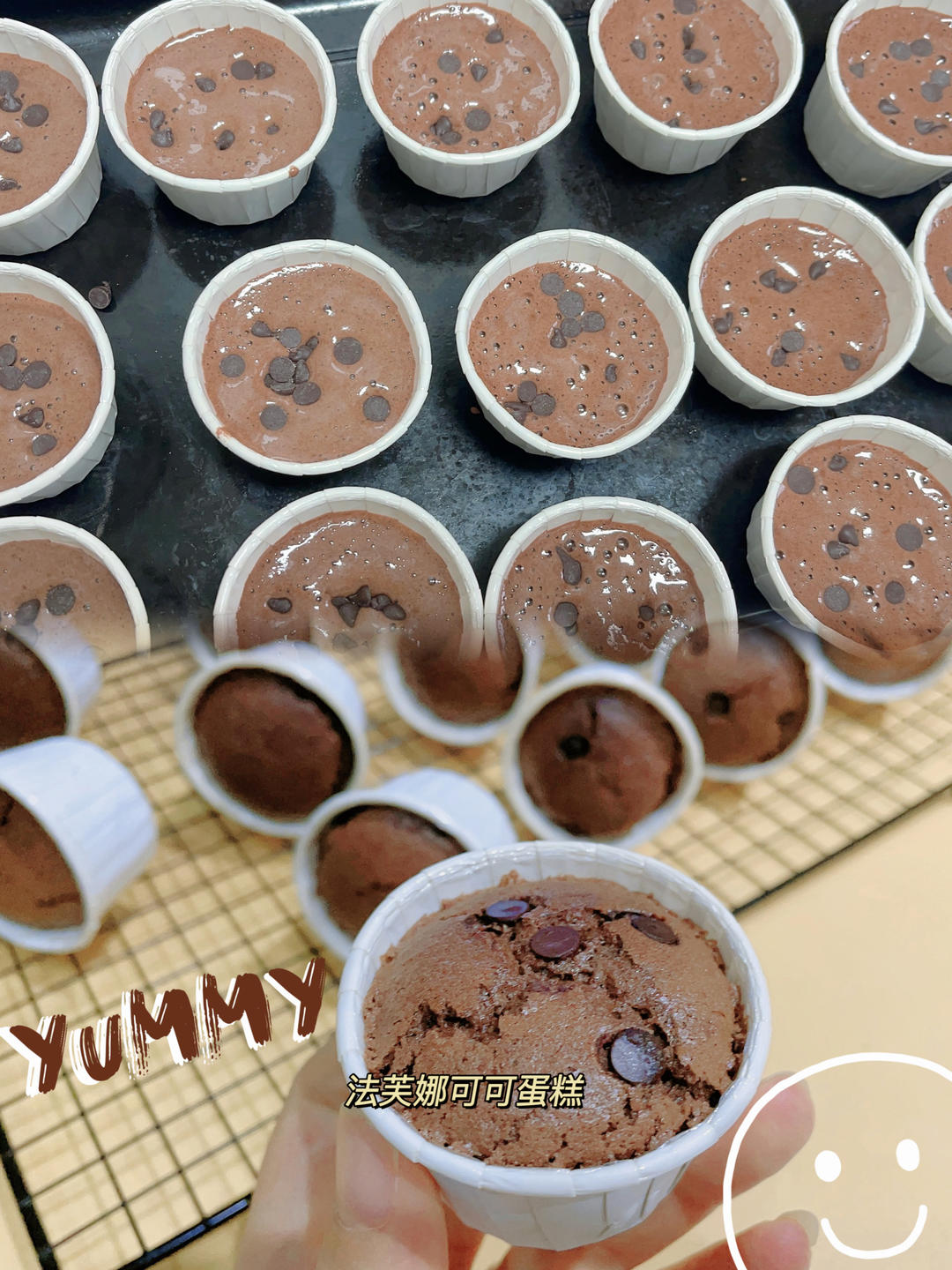 可可巧克力Cupcake纸杯子海绵蛋糕（甜品台都用本方）C6