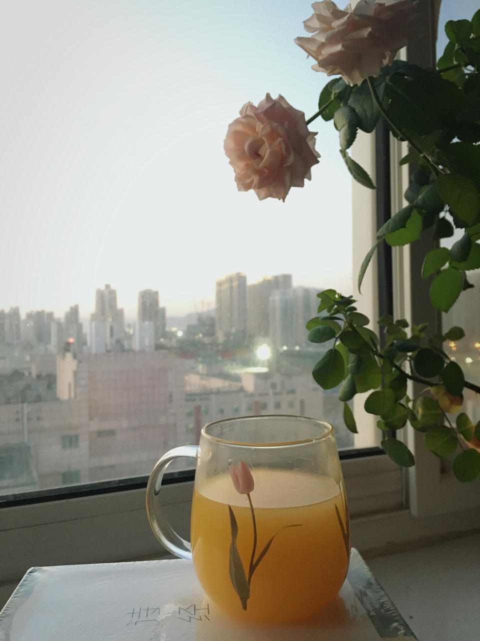 苹果香橙百香果汁