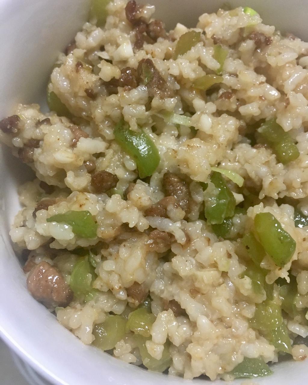 蒜香牛肉炒饭