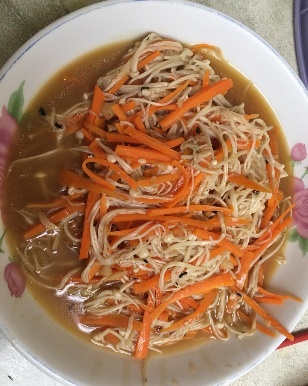 素炒金针菇