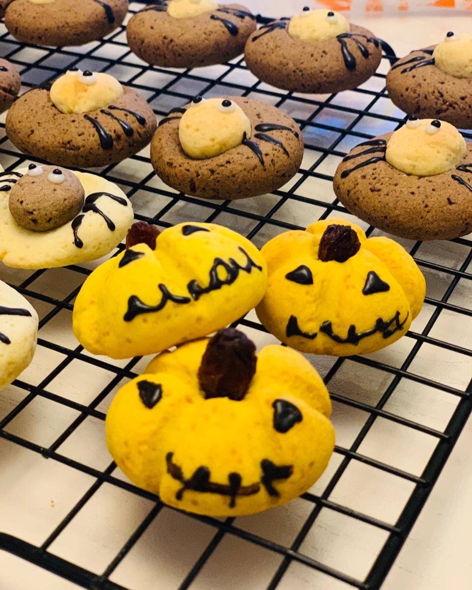 酥脆的南瓜饼干「万圣节」