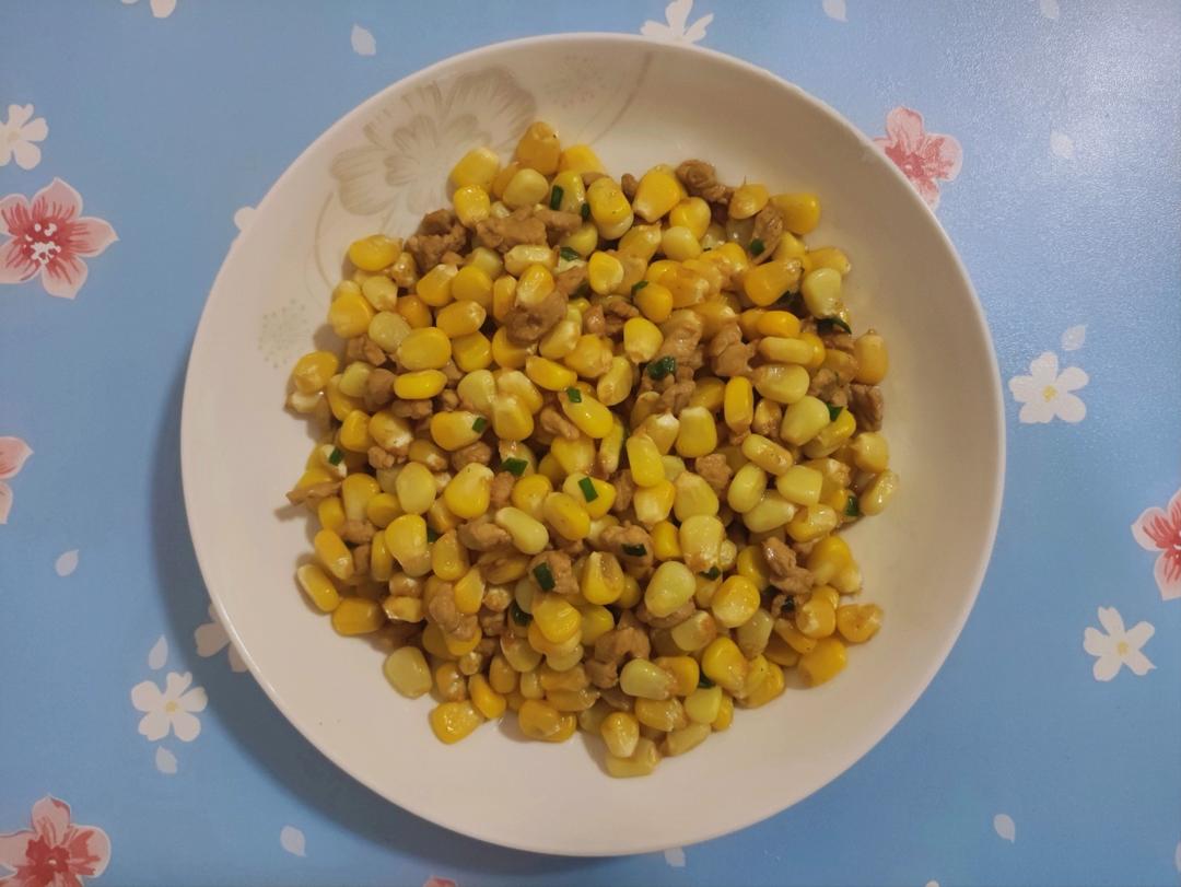 玉米炒肉末【超级下饭的快手家常菜】