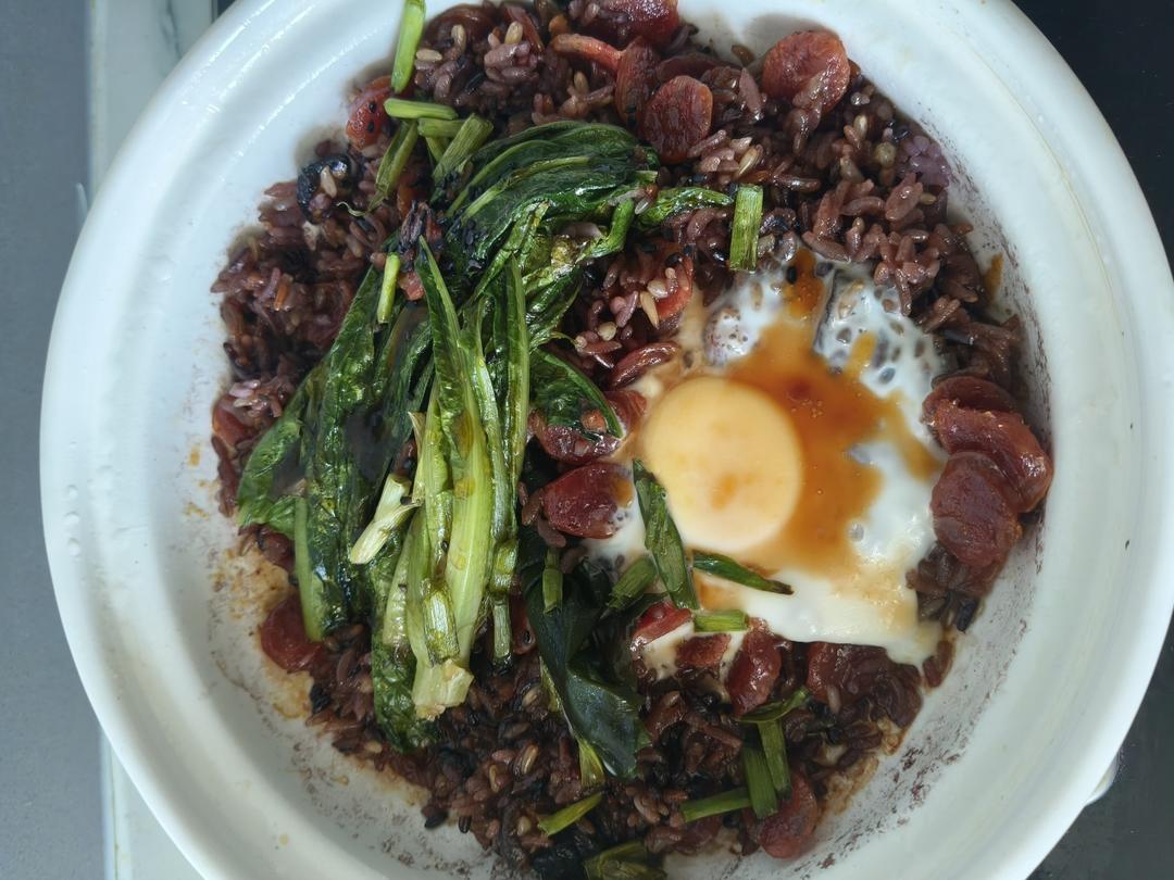 香喷喷的🍲腊肠煲仔饭（砂锅版）超简单神速