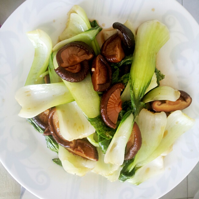 蚝油香菇油菜
