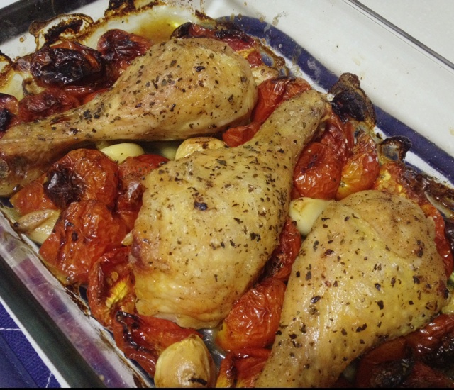 番茄大蒜香草烤鸡腿（庄祖宜）