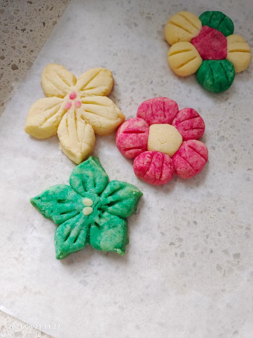 ♨️酥香味美🌸春之樱花曲奇，无需模具也能做