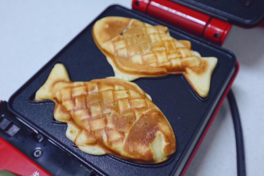 蜂蜜红豆麻薯鲷鱼烧—Kenwood松饼机