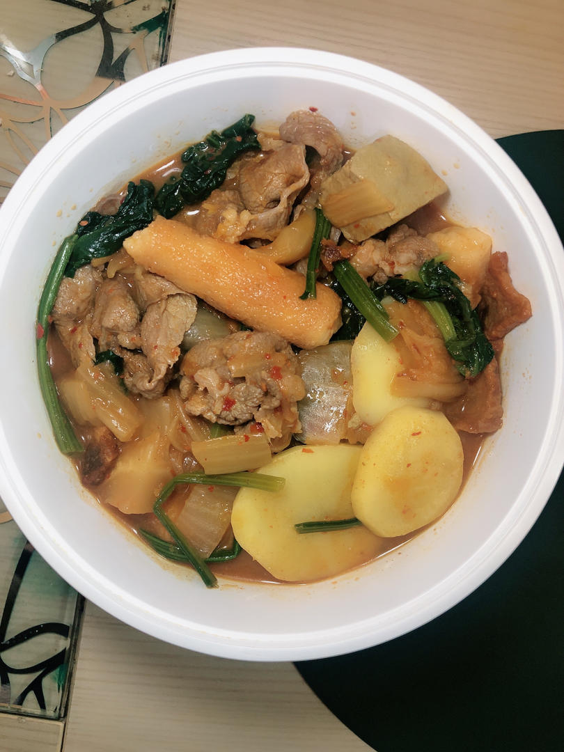 朝鲜族亲故给的辣白菜汤教程