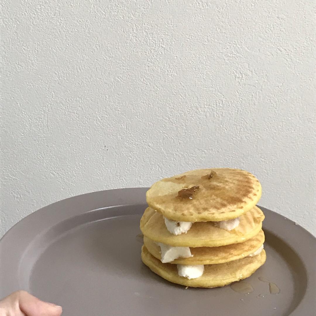 玉米面松饼，早起5分钟搞定，又软又健康