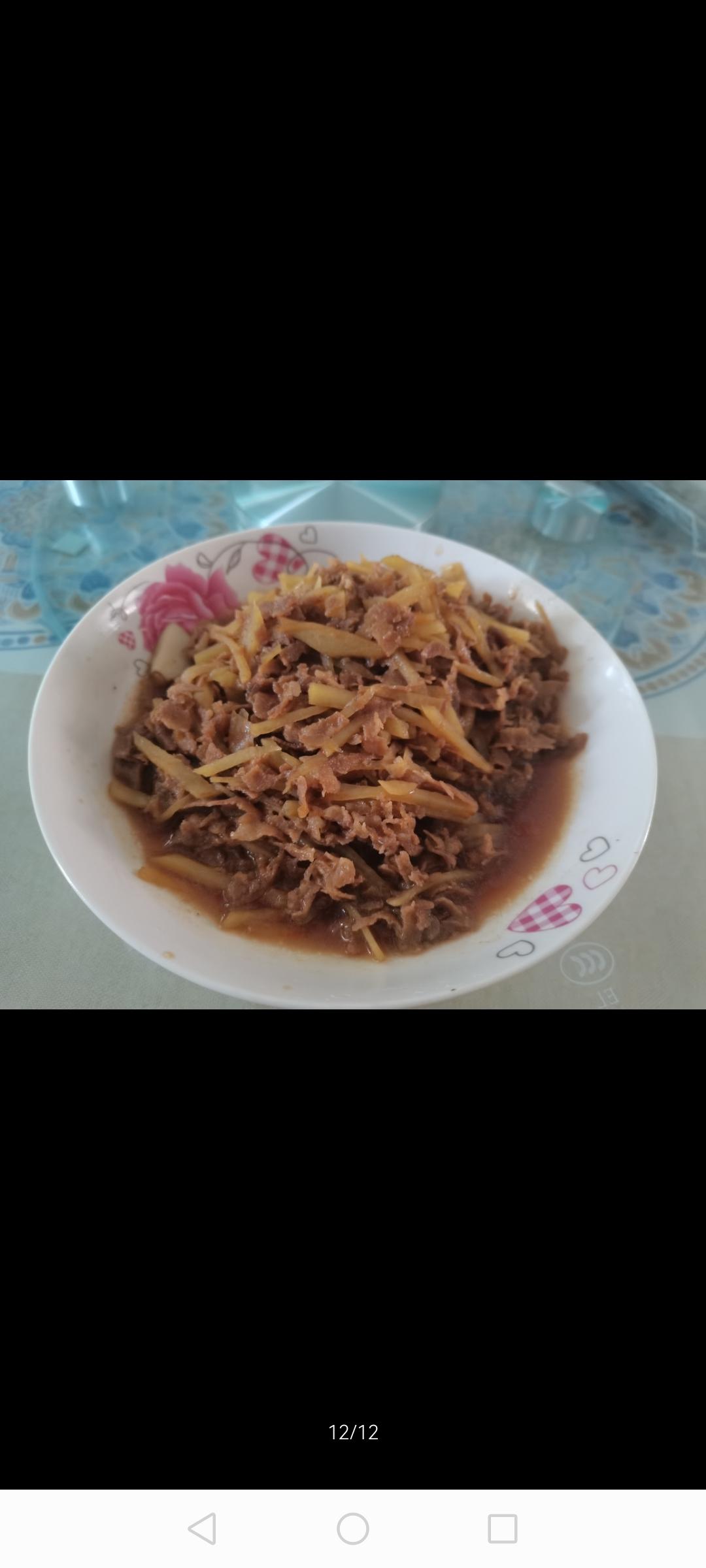 家常菜-土豆丝炒牛肉