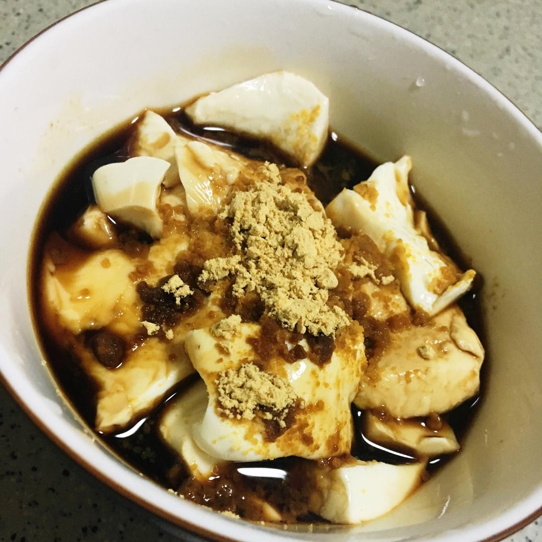 五分钟红糖黄豆粉甜豆花