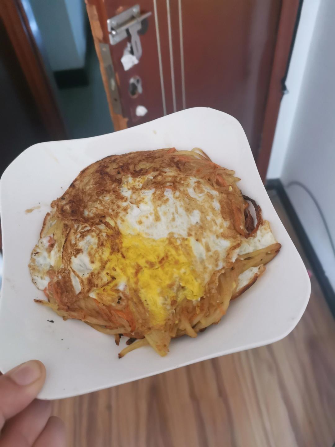 早餐饼(土豆丝饼、土豆丝鸡蛋饼)