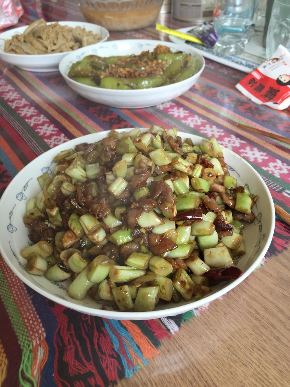 肉沫豆角下饭菜