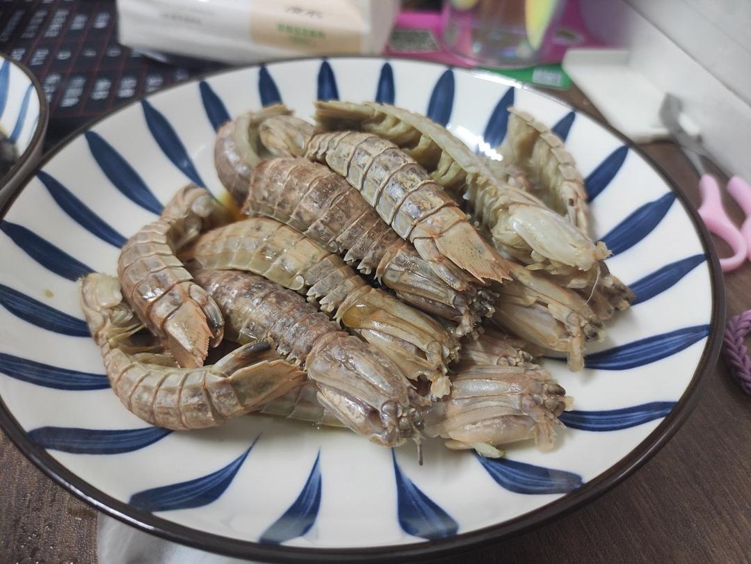 白灼皮皮虾