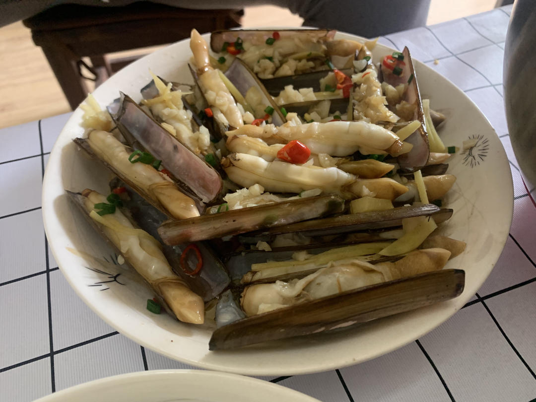 葱油蛏子