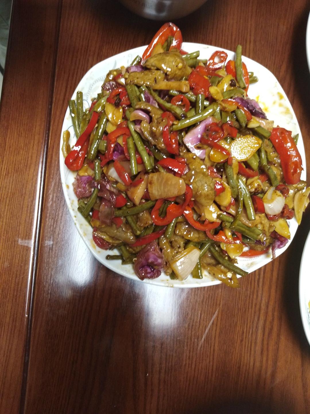 泡椒子姜炒牛肉