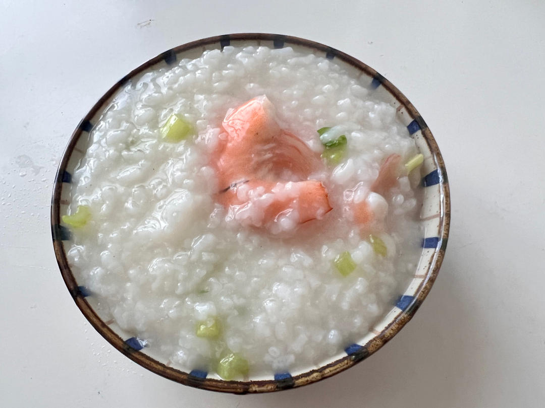 鲜虾砂锅粥