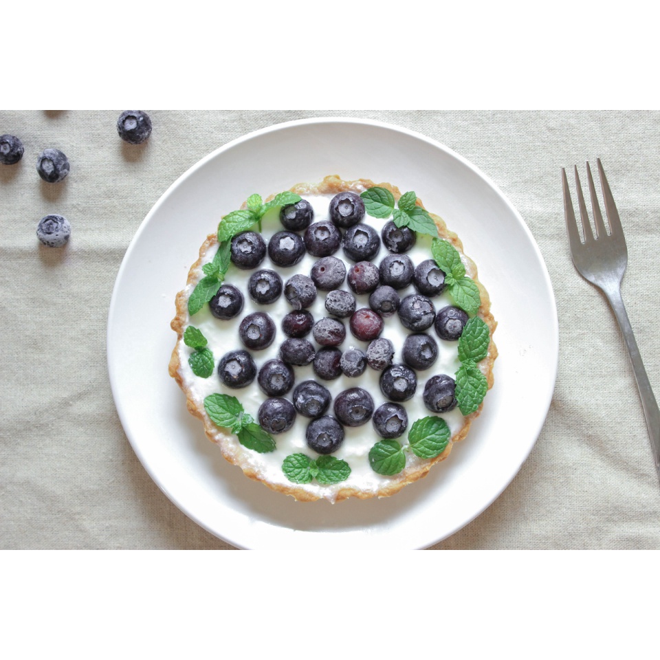 蓝莓卡仕达水果塔