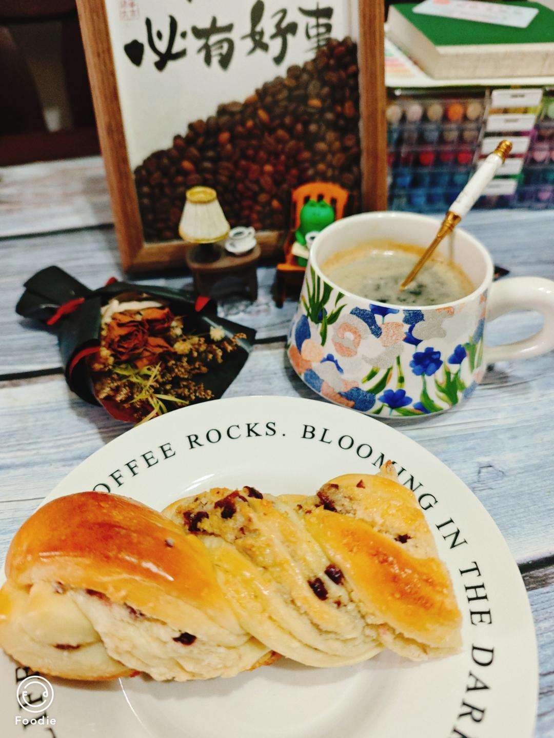 蔓越莓椰蓉面包（牛奶液种）