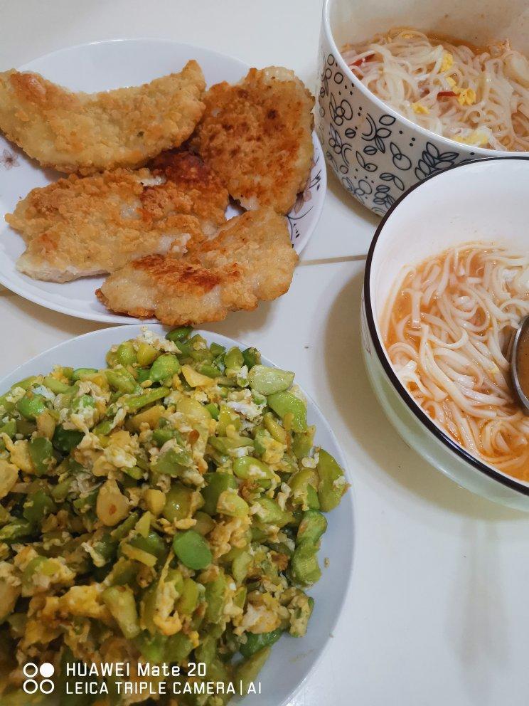 蚕豆炒鸡蛋