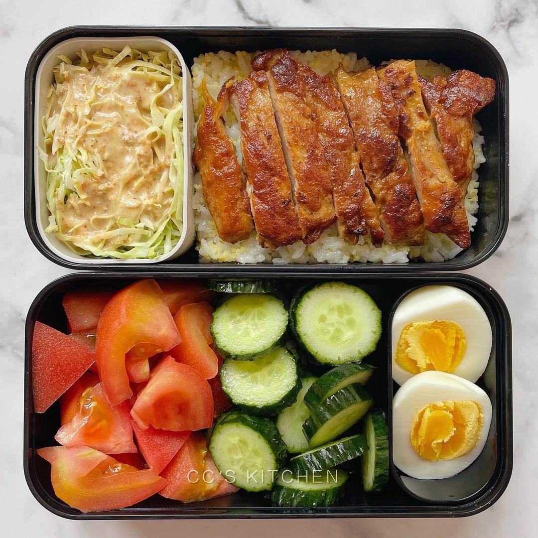 🍱工作日的轻食便当56山姆板烧鸡腿饭(持续更新)