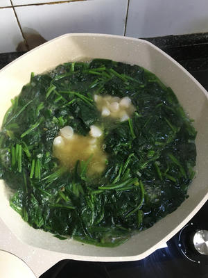 鲜美༄「菠菜贝丁汤」༄的做法 步骤10