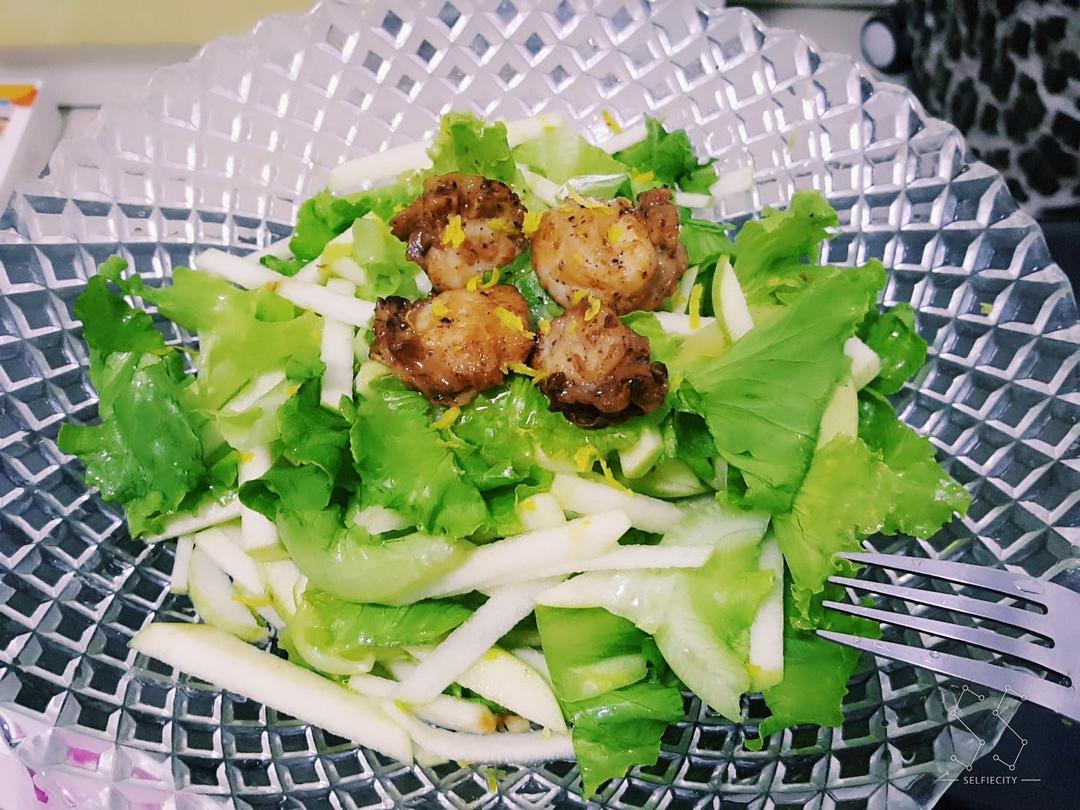 【终极烹饪课程】香煎扇贝配苹果沙拉