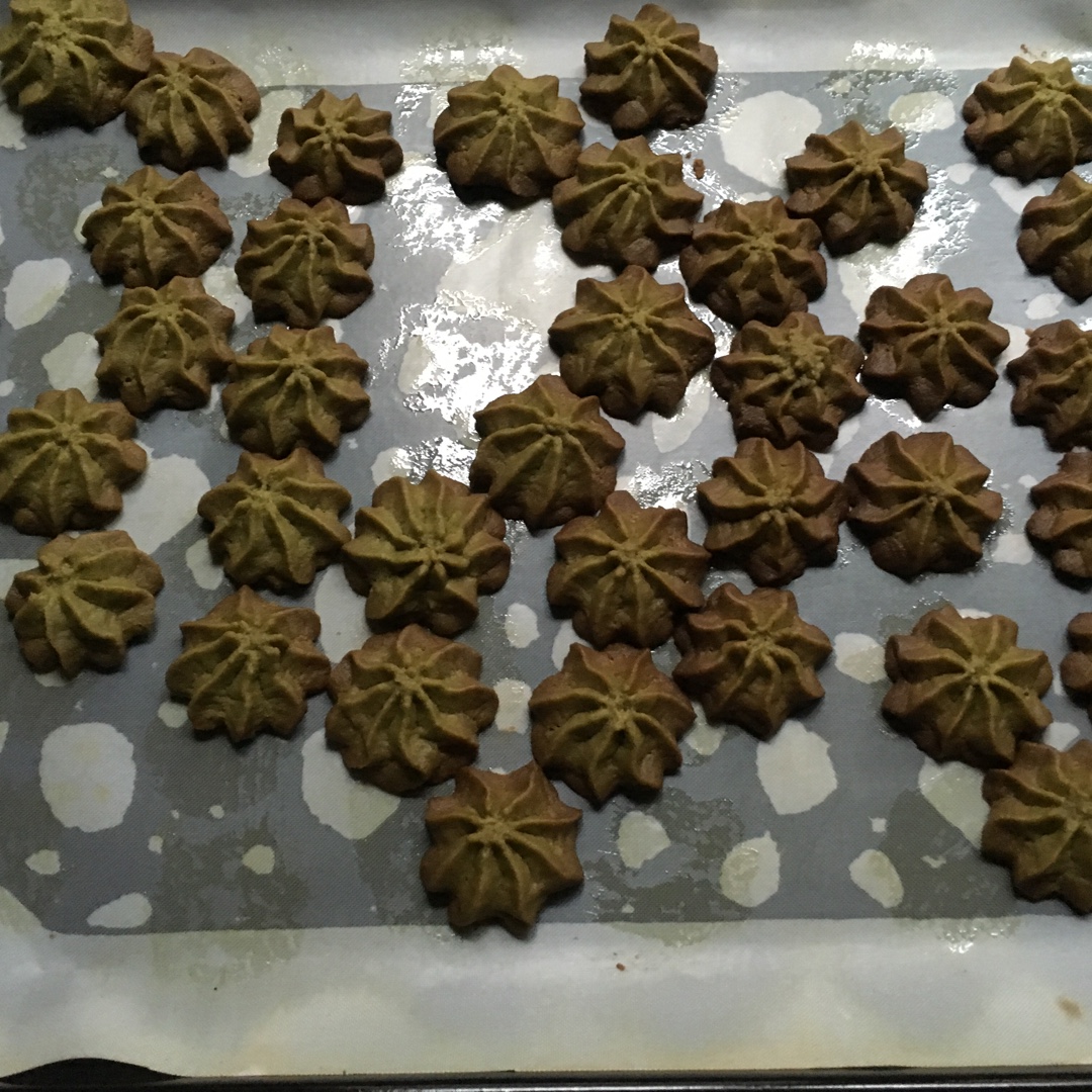 抹茶挤花饼干