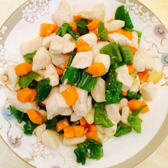 青椒鸡肉胡萝卜