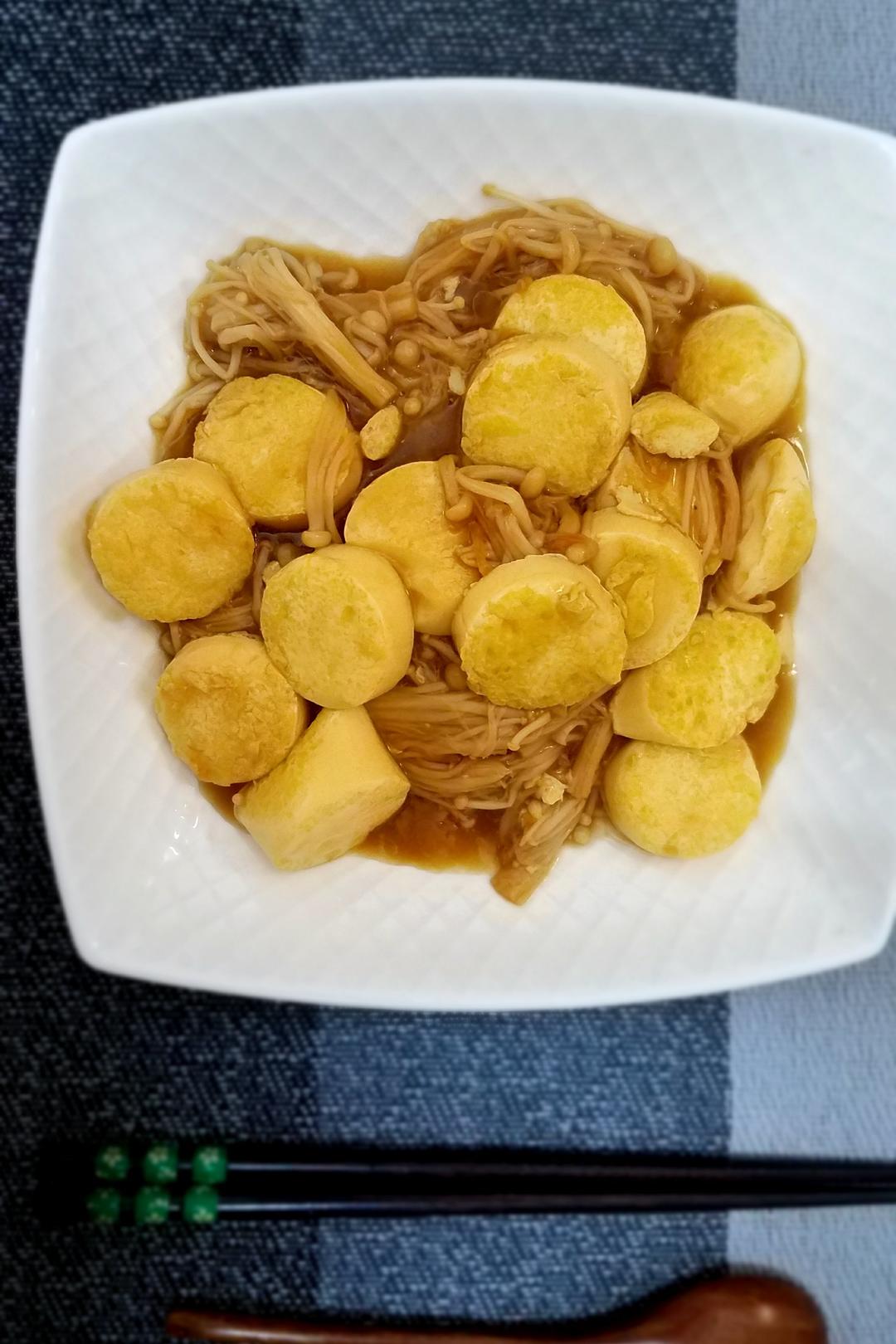 超级下饭菜--金针菇日本豆腐