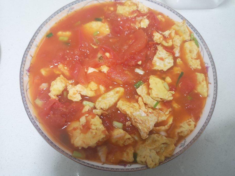 番茄炒鸡蛋（超浓的番茄味）