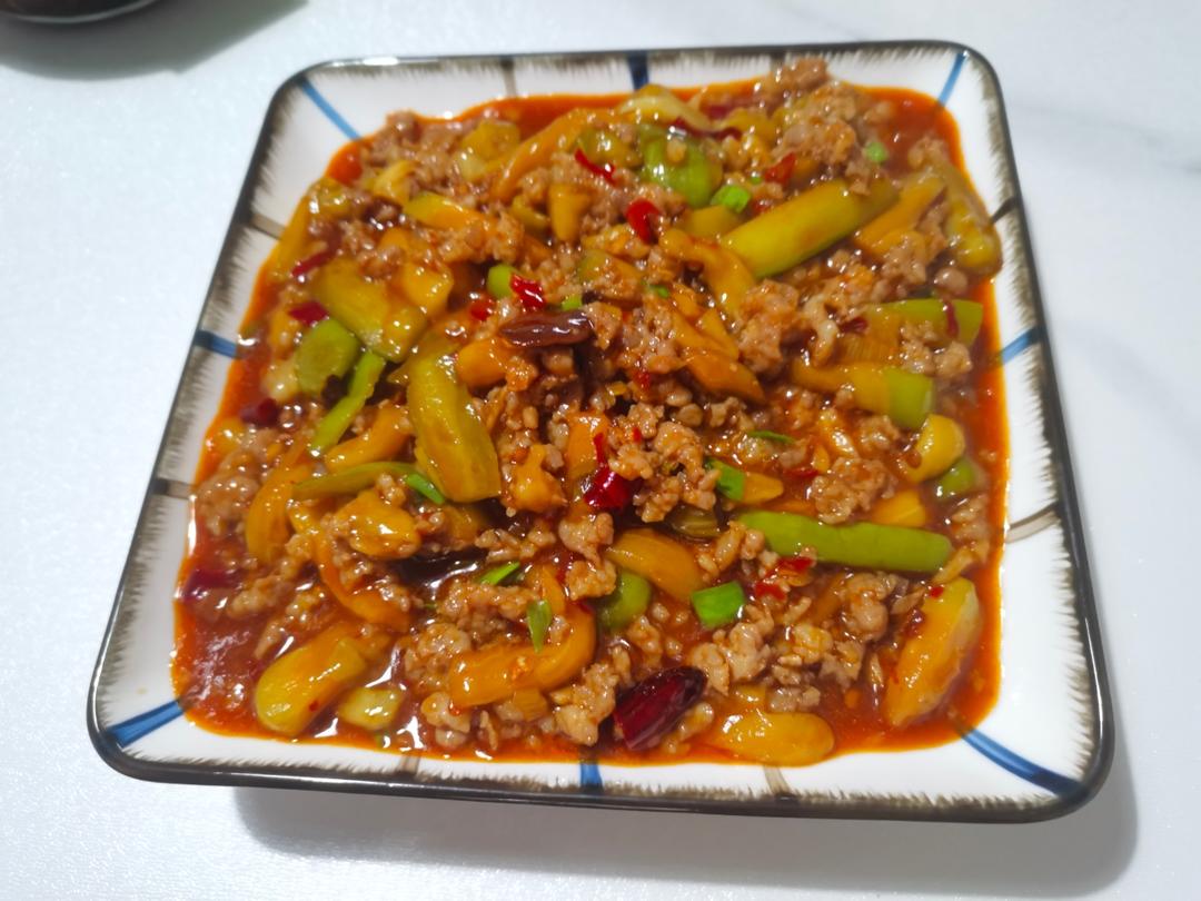 红烧肉沫茄子