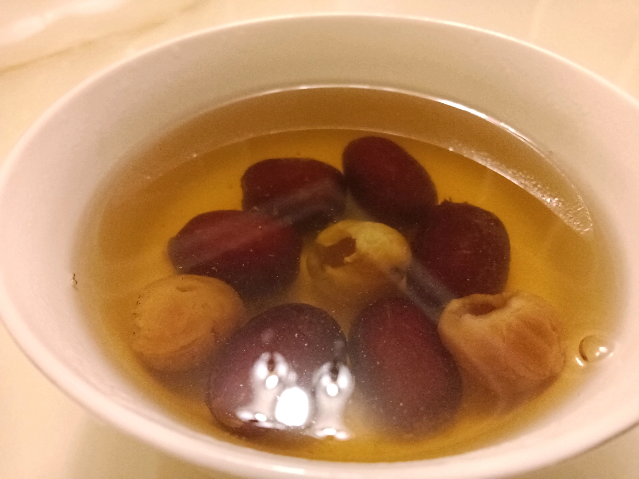 每周一杯天然的红枣姜茶