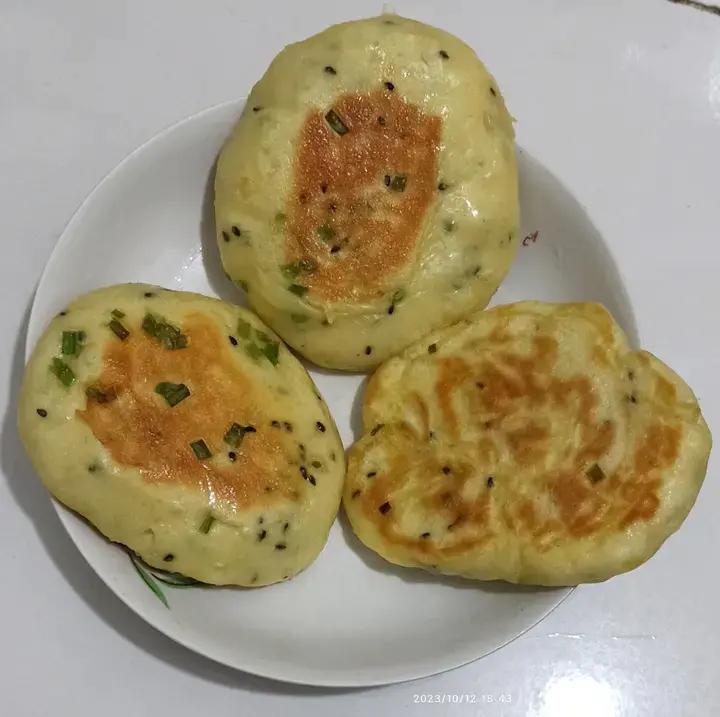 懒人葱花饼（不用揉面烫面）