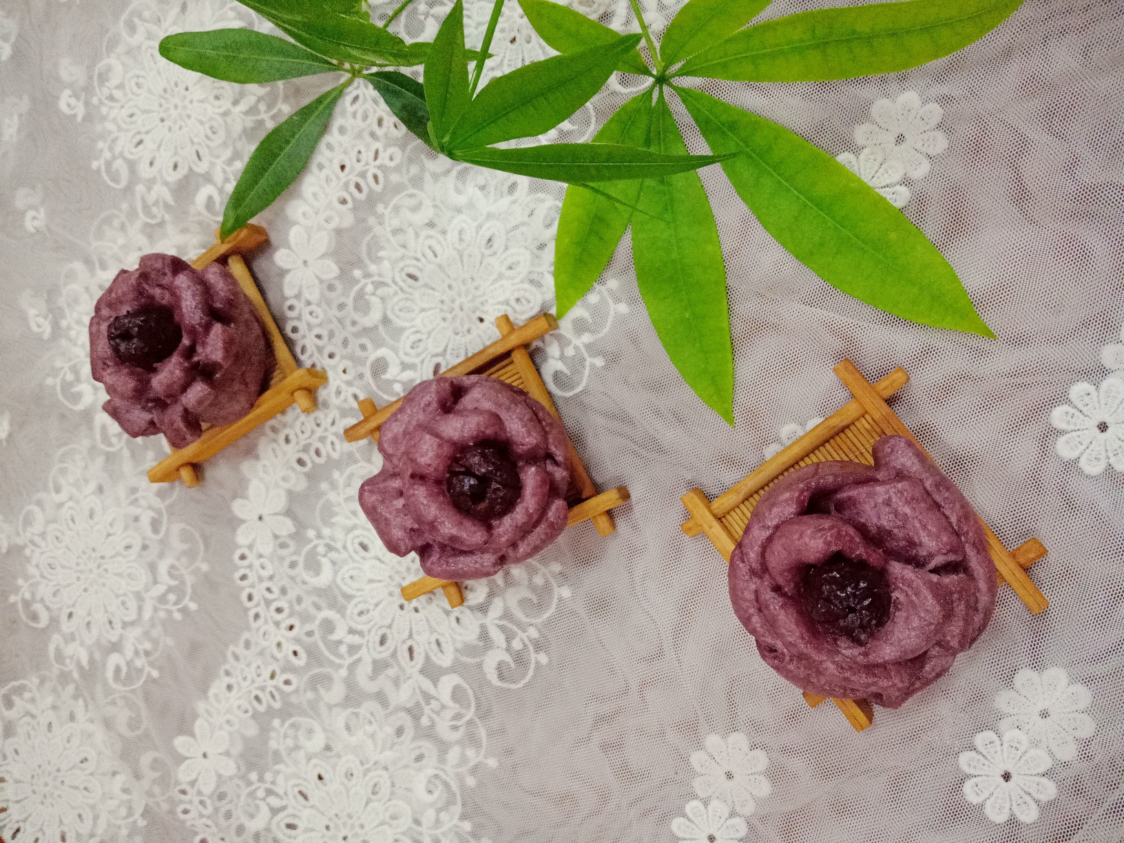 花样馒头（七）——紫薯枣花馒头的做法