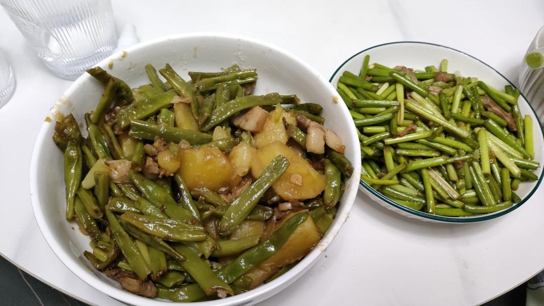 豆角炖土豆极简版💜