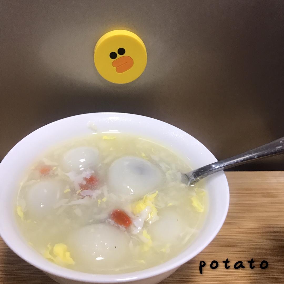 蛋花酒酿圆子