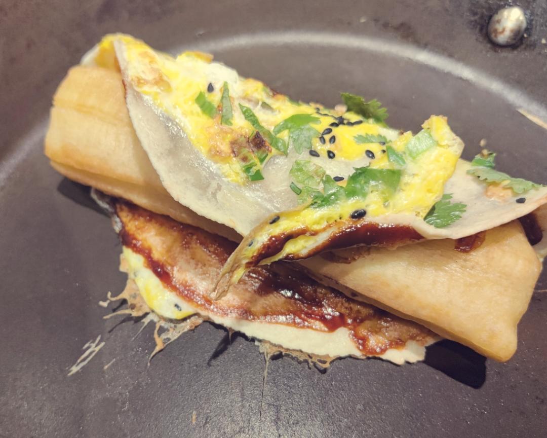 三分钟|不和面|煎饼果子的做法