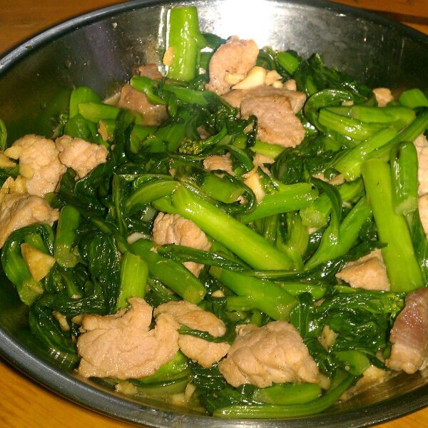 菜心炒肉