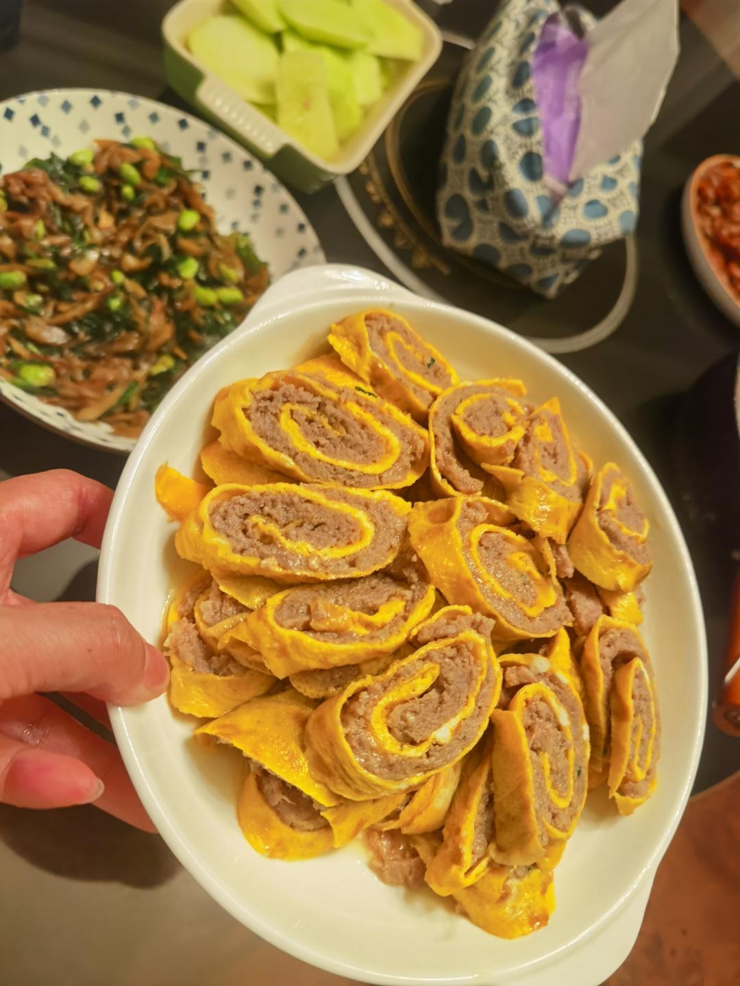咪姆的超好吃蛋皮肉卷