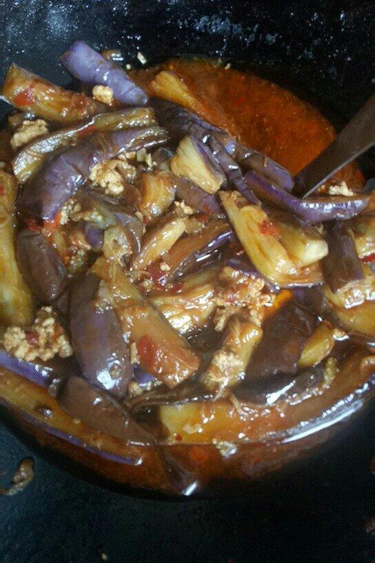 红烧肉沫茄子