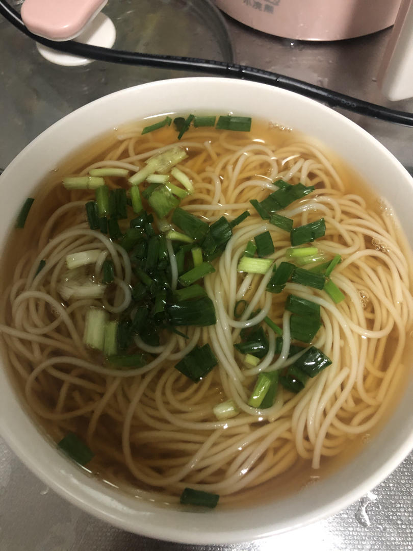 小葱麻油酱油面