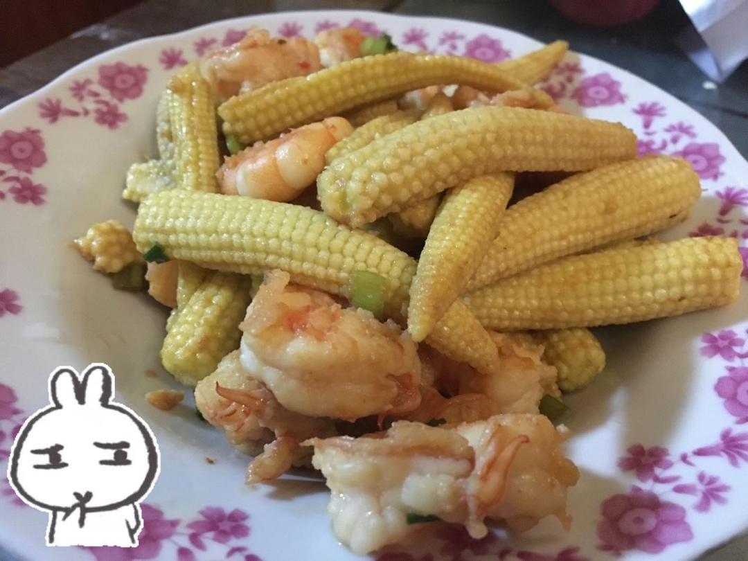 好吃不胖 玉米笋虾仁豆苗