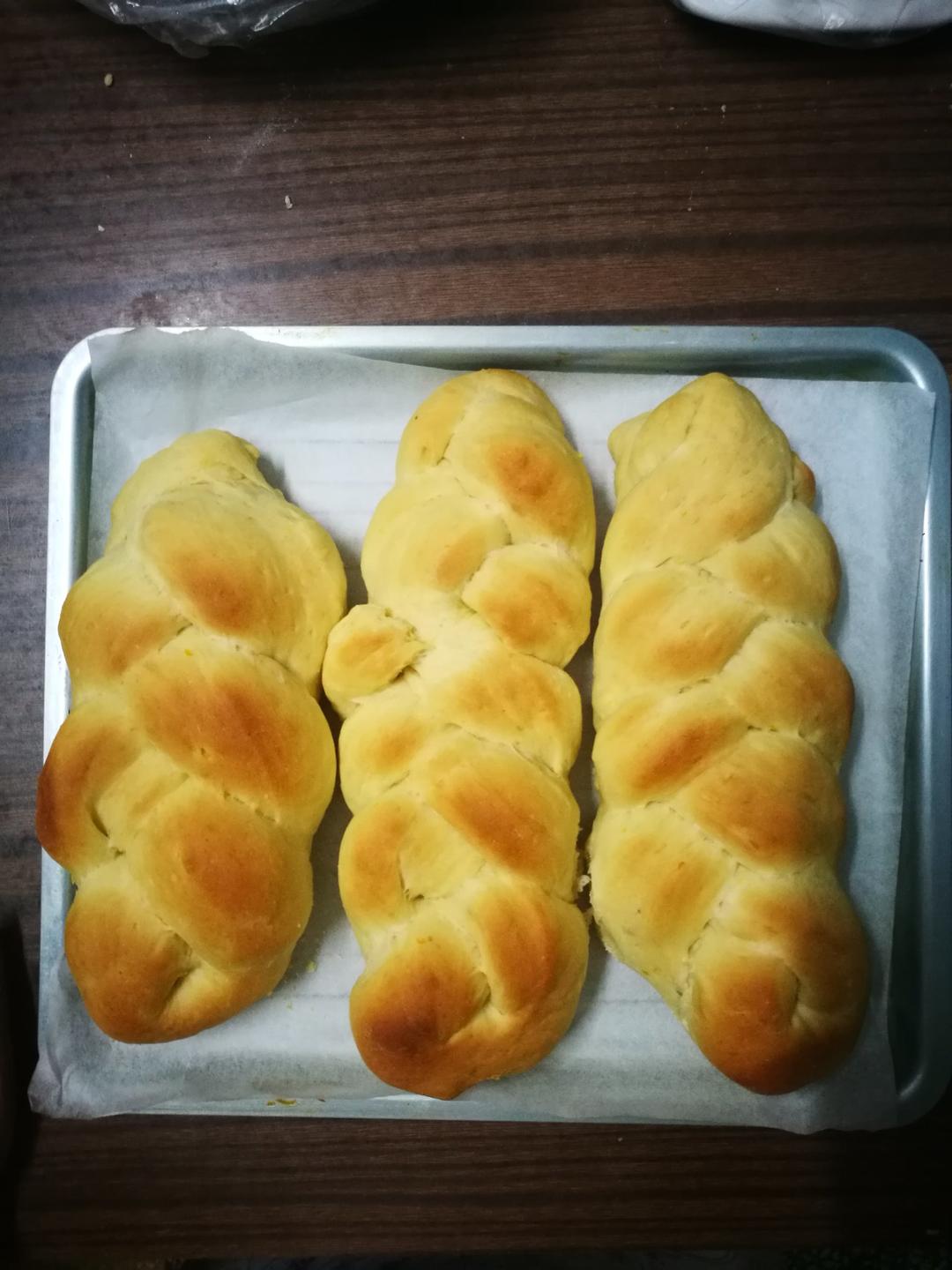 一款不需黄油的面包【红薯面包】