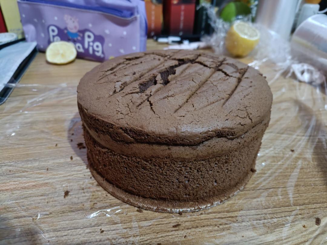 巧克力戚风蛋糕6寸(基础易成功版)