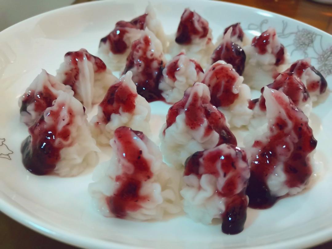 简易版蓝莓山药