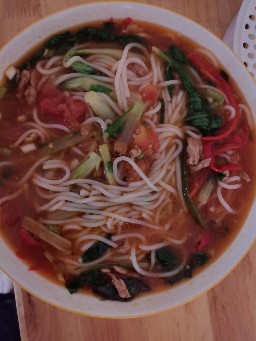 简单好吃的番茄肉酱面