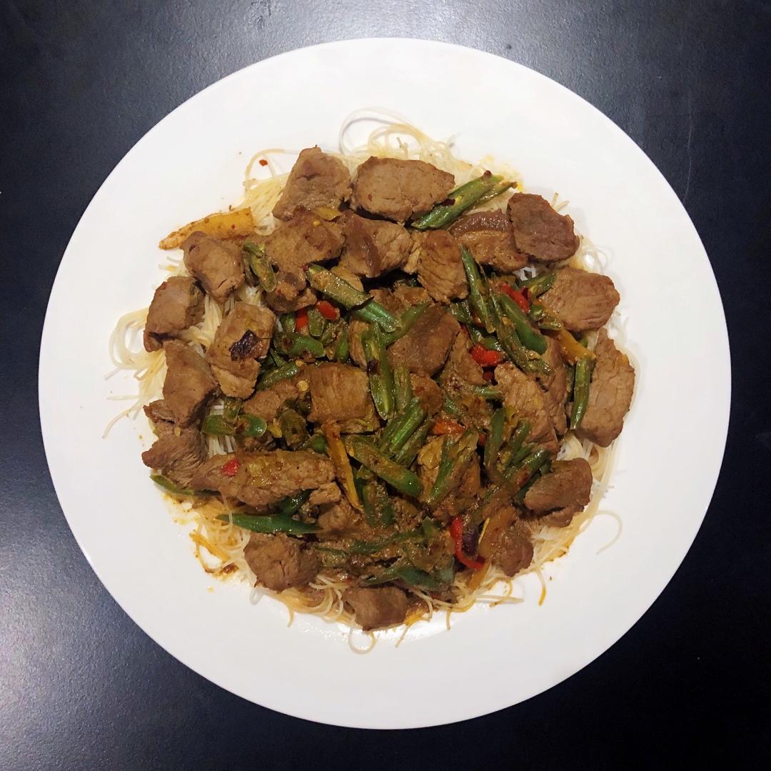 小姨妈沙爹酱炒牛肉芥兰